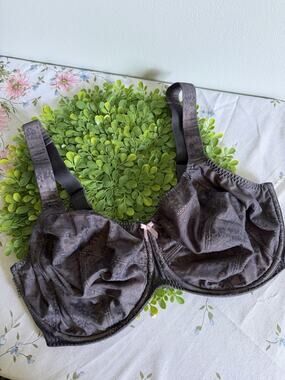 Rosa Faia Full Coverage Bra Fleur Gray Pink Size 38H